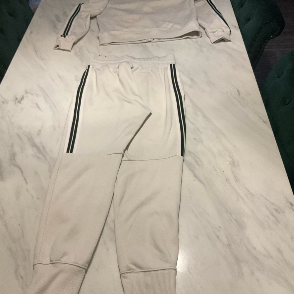 Nike Cream Tracksuit with Black Label